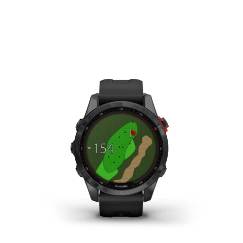 Garmin fēnix 7S Solar, Reloj GPS Multideporte con Carga Solar, Pantalla táctil, frecuencia cardíaca, mapas y música, Negro, Reacondicionado