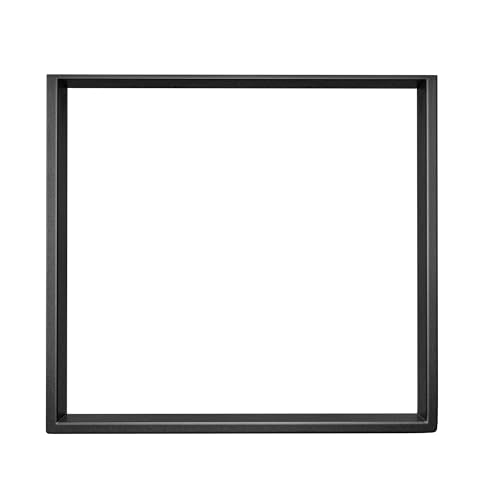 Amig - Juego de 2 Patas para Mesas de Comedor o Recibidor - Set de Patas para Mesa de Estilo Industrial - Material: Acero - 780 x 80 x 712 mm - Resistencia y Durabilidad - Acabado en Negro Mate