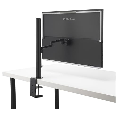 ASUS ZenScreen MB27ACF Monitor portátil de 27 Pulgadas QHD, 2560 x 1440, IPS, 100Hz, USB-C PD 70 W, Altavoces, asa de Soporte, Pinza en C, Gancho de partición, subwoofer, Audio de 2.1 Canales