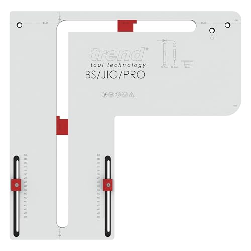 Trend Plantilla profesional Belfast para fregadero, inserto y ancho totalmente ajustables, opciones de ranura de goteo y esquina de radio, doble propósito para apertura y ranuras inferiores, BS/JIG