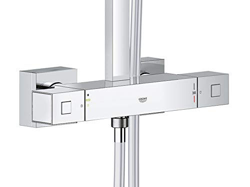 Grohe 26087000 Euphoria Cube XXL 230 - Sistema de ducha con termostato cuadrado 230mm