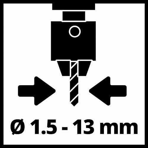 Einhell Taladradora de columna TC-BD 500 (500 W, hasta 2410 rpm, 9 niveles, profundidad máx. 50 mm, tope de profundidad ajustable, mesa de taladrado basculante/giratoria y regulable en altura)