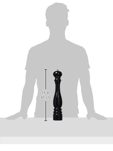 Peugeot Paris u'Select Molinillo de Pimienta, Madera, Lacado Negro, 40 Centimeters