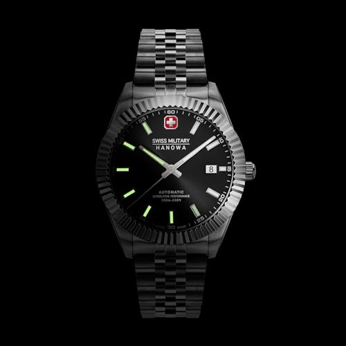 Swiss Military by Chrono Reloj Analógico para Hombres de Suizo automático con Correa en Acero Inoxidable SMWGL0002101