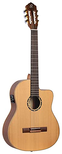 Ortega Classical Guitar Family Series Pro 44 Incluye funda Mástil delgado NT Cedro natural RCE131SN