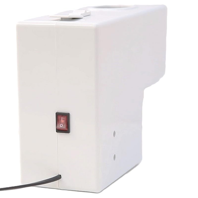 Pelamatic - Máquina Eléctrica para Pelar y Partir Almendras, Nueces y Avellanas | Modos Manual y Automático | Regulador de Tamaño | Fácil de Limpiar, Blanco, Plástico