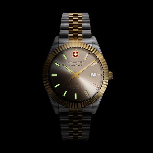 Swiss Military by Chrono Reloj Analógico para Hombres de Suizo automático con Correa en Acero Inoxidable SMWGL0002160