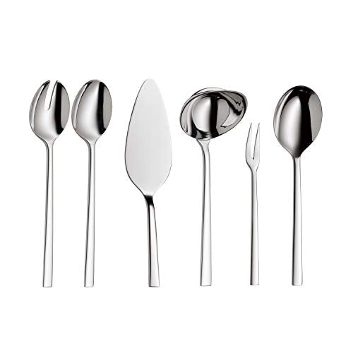 WMF Sonic - Cubertería, 66 Piezas (12 comensales), cromargan Protect, Color Plateado