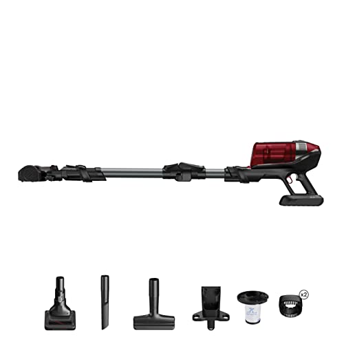 Rowenta RH98A8 X-Force Flex 12.60 Animal Aspiradora, Rojo y Negro