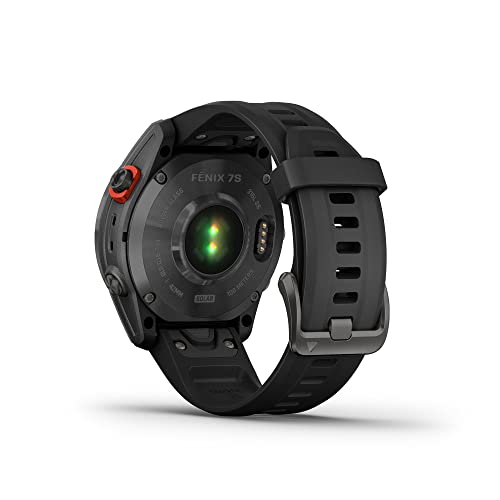Garmin fēnix 7S Solar, Reloj GPS Multideporte con Carga Solar, Pantalla táctil, frecuencia cardíaca, mapas y música, Negro, Reacondicionado