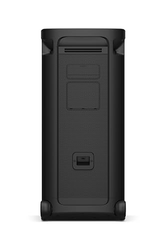 Sony ULT Tower 9, Ultimate Bluetooth Party Speaker, 25 H de batería y alimentación de Red, 2 Modos ULT Power Sound, X-Balanced Speaker, 360 Luces y Sonido, entradas de Karaoke, Negro