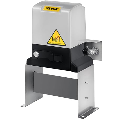 VEVOR Abridor de Puerta Corredera 817 kg con 2 Controles Remotos Kit de Hardware para Operador de Puerta para Seguridad Velocidad de Desplazamiento 13 m/Min Motor Eléctrico para Puerta Corredera