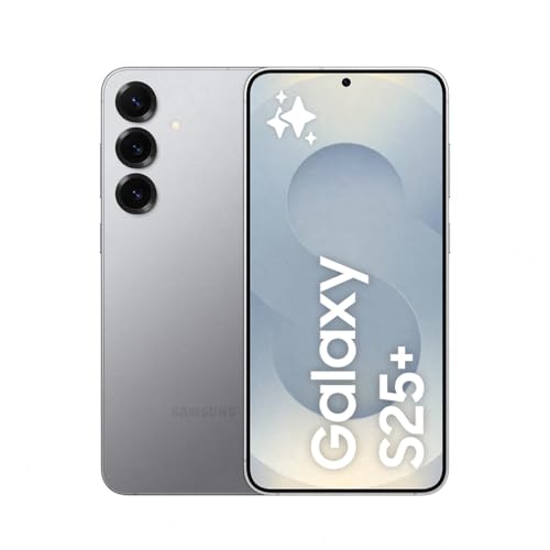 Samsung Galaxy S25+ 256GB Teléfono Móvil con IA, Galaxy AI, 12GB RAM, Cámara 50MP, Dual SIM, IP68, Garantía del Fabricante 3 Años + 1 Año Extra, Color Gris (Versión Española)