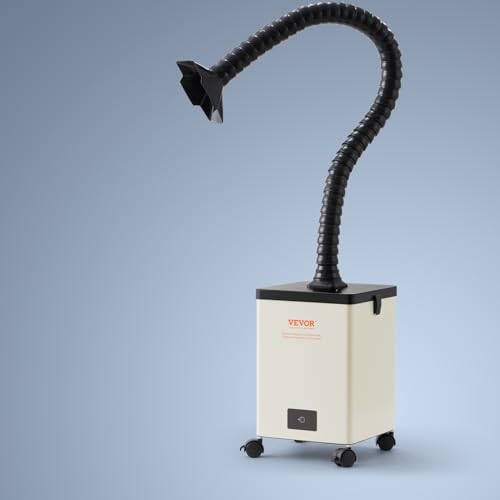 VEVOR Aspirador de Vapor de Soldadura Ventilador de Trabajo de 150 W Filtro de 3 Capas 332 m³/h Absorbente de Humo para Soldadura Compacto para Reparación de Teléfonos de Soldadura DIY Impresión 3D