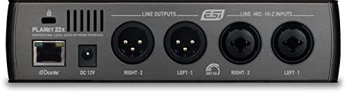 ESI planet 22x | Interface de audio Dante profesional con 2 entradas / 2 salidas