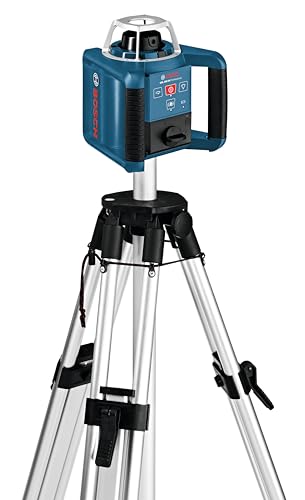 Bosch Professional Nivel láser giratorio GRL 300 HV (haz de luz roja, receptor láser LR 1, alcance hasta 300 m de diámetro, en maletín)