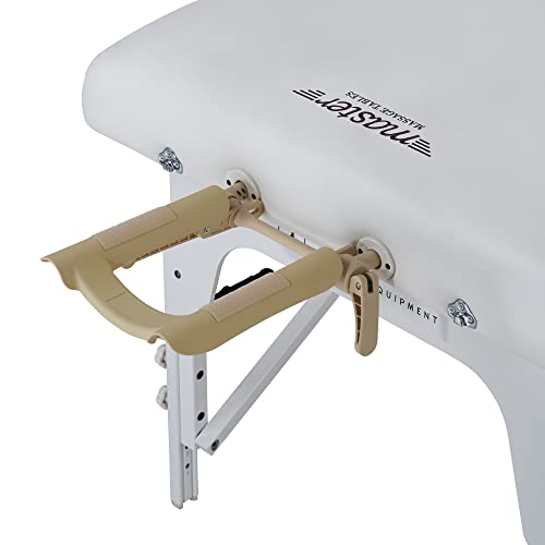 Master Massage Montclair - Camilla de Masaje Plegable (71 cm), Color Blanco