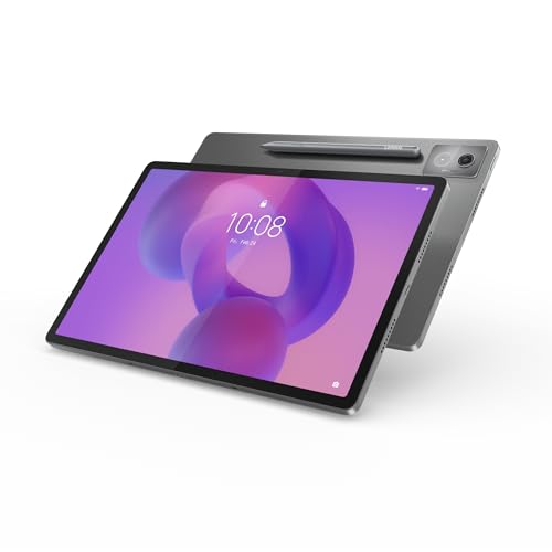 Lenovo Idea Tab Pro – Tablet 12.7" 3K (MediaTek Dimensity 8300, 8 GB RAM, 256 GB UFS 4.0, 144 Hz, Wi-Fi 6E, Bluetooth 5.3, Android 14) Gris, Incluye Teclado + Pen