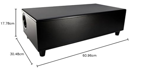 Earthquake Sound SleekWave CP8 - Subwoofer de 300 W, negro