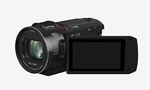Panasonic HC-VX1 - Videocámara Semi-Profesional de 24x, O.I.S de 5 Ejes, Objetivo Leica F1.8 - F4, Zoom 25 mm - 600 mm, 4K, HD, Color Negro