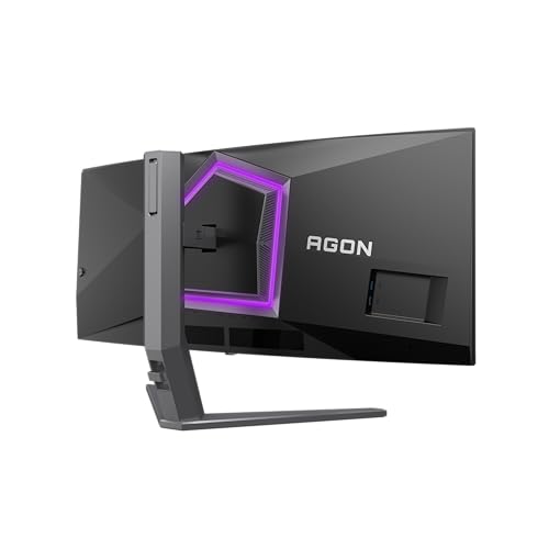 AOC Agon Pro AG346UCD - Monitor Gaming Curvo OLED WQHD de 34 Pulgadas, 175 Hz, 0,03 ms, FreeSync Premium Pro, Comp. G-Sync, HDR400 (3440x1440, 2X HDMI, DisplayPort, USB Hub) Negro