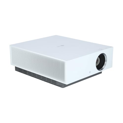 LG CineBeam HU810PW - Proyector TV 4K con SmartTV webOS 5.0, hasta 300", Fuente Láser, 2.700 lúmenes, Resolución 3840x2160, Conectividad Inalámbrica, Color Blanco