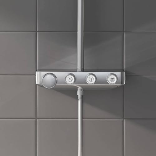 Grohe Euphoria SmartControl System 310 Cube Duo - Sistema de ducha con termostato incorporado, acabado cromado (Ref. 26508000)