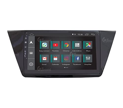 JF-131WTA-XDAB Autorradio de Ajuste Personalizado Compatible con Volkswagen Touran Android GPS Bluetooth WiFi Dab USB Pantalla táctil Full HD 10"