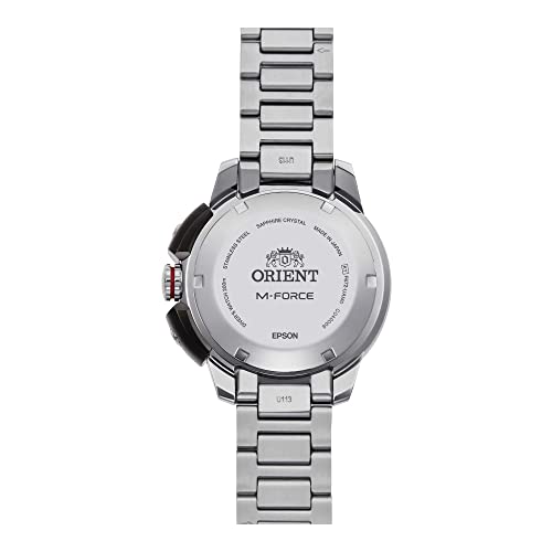 Orient M-Force - Reloj de Pulsera automático para Hombre, Cuerda Manual, mecánico, Deportivo, Metálico., Pulsera