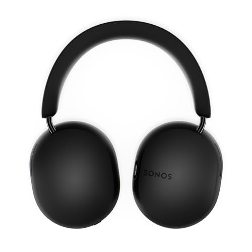 Sonos Ace - Auriculares inalámbricos Bluetooth con cancelación Activa de Ruido - hasta 30 Horas de autonomía - Audio Espacial con Seguimiento dinámico de la Cabeza - Negro