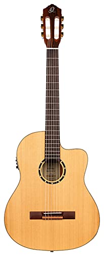 Ortega Classical Guitar Family Series Pro 44 Incluye funda Mástil delgado NT Cedro natural RCE131SN