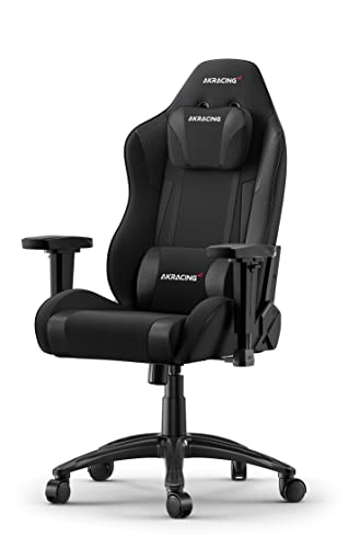 AKRacing Gaming Chair Core EXSE Silla, Tela/Piel sintética, Negro, Talla única