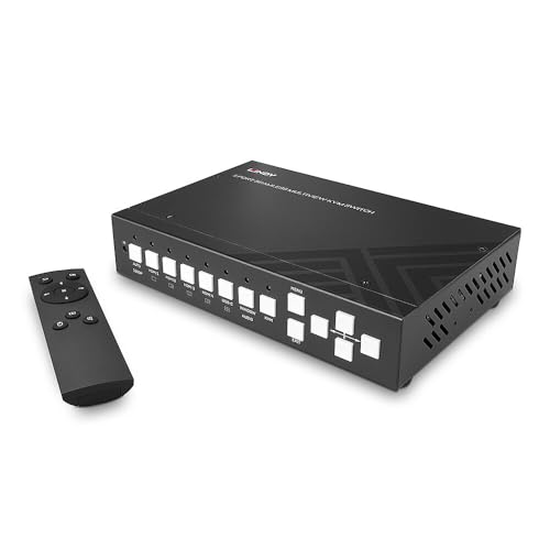Lindy 32330 - Conmutador KVM HDMI Multiview de 5 Puertos