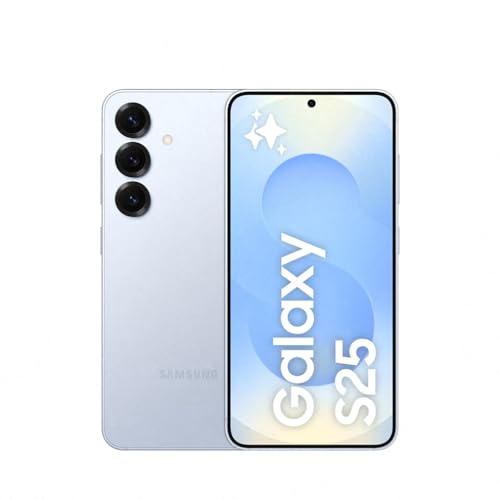 Samsung Galaxy S25 256GB Teléfono Móvil con IA, Galaxy AI, 12GB RAM, Cámara 50MP, Dual SIM, IP68, Garantía del Fabricante 3 Años + 1 Año Extra, Color Azul (Versión Española)