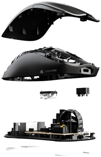 Glorious Gaming Series 2 Pro Ratón Gaming inalámbrico - Compacto, superligero 55 g, sondeo de 8K, Sensor de 26K, switches ópticos, e-Sports, PC Gaming, Agarre de Garra, Juegos FPS - Negro