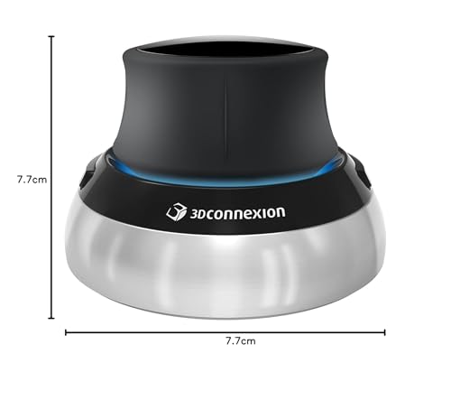 3Dconnexion SpaceMouse Compact (ratón 3D, con cable, negro)