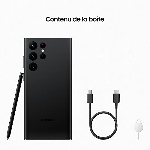 Samsung Compatible con Galaxy S22 Ultra 5G Negro 128Go