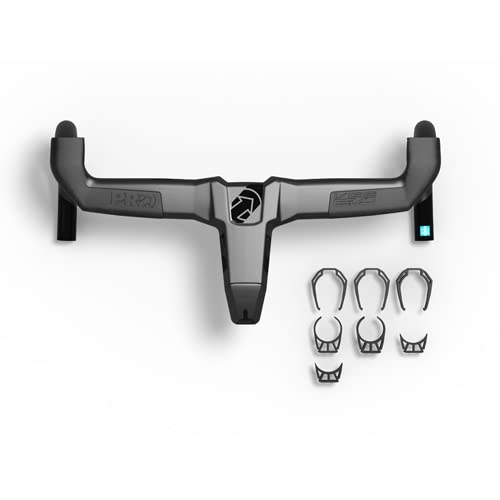 Shimano Bicicletas Manillar Vibe EVO +Anillas de la Marca BPH-Pro Accesorios de Ciclismo, Adultos Unisex, Negro, One Size