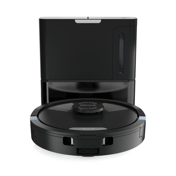 Shark Matrix Plus Robot Aspirador y mopa 2 en 1, Vaciado automático, mapeo LiDAR y tecnología CleanEdge, para alfombras, Suelos y Pelo de Mascotas, autocarga, WiFi/App, Negro, RV2620WAEU