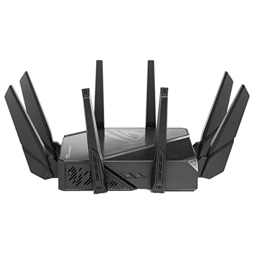 ASUS ROG Rapture GT-AX11000 Pro - Router Gaming WiFi 6 extensible de triple banda, puertos 10G y 2.5G, ASUS RangeBoost Plus, triple nivel de aceleración de juegos, seguridad de red, AiMesh