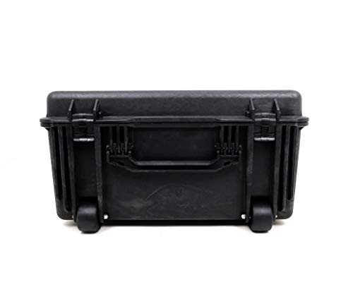 PELI 1730 Maleta de transporte técnica con ruedas para equipos electrónicos, fotográficos y audiovisuales, IP67 estanca, 167L de capacidad, fabricada en EE.UU., con espuma personalizable, color negro