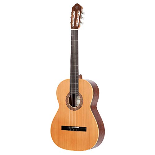 Ortega R180 - Guitarra clásica (cedro y bubinga, tamaño 4/4), color natural
