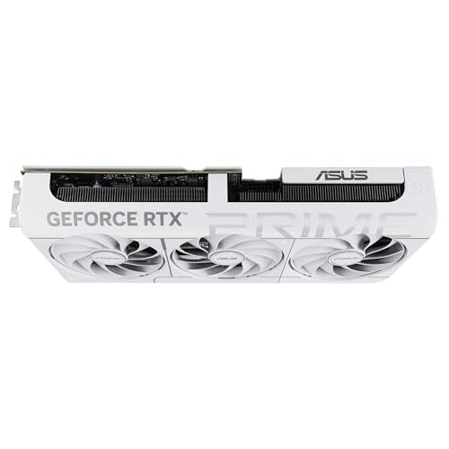ASUS Prime GeForce RTX 5070 12 GB GDDR7 White OC Edition Tarjeta gráfica Compatible con SFF (PCIe 5.0, 12 GB GDDR7, HDMI/DP 2.1, 2,5 Ranuras, Ventiladores Axial-Tech, BIOS Dual)