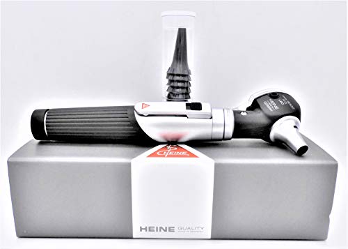 Heine Gima - mini 3000 LED F.O. Otoscopio - Negro