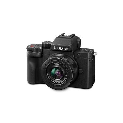 Panasonic Lumix DC-G100DKEGK Cámara Micro Cuatro Tercios Sin Espejo con Lente Lumix G Vario F3.5-5.6, 20.3MP, Vídeo 4K 30p y FHD 60, Cámara Vlogging, Monitor Ángulo Libre, USB-C, Negro