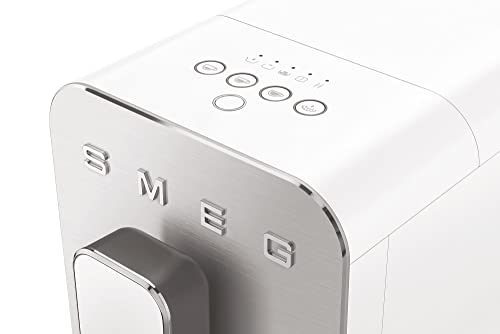 Smeg BCC02WHMEU Cafetera automática compacta con función de vapor, color blanco