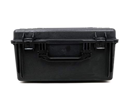 PELI 1730 Maleta de transporte técnica con ruedas para equipos electrónicos, fotográficos y audiovisuales, IP67 estanca, 167L de capacidad, fabricada en EE.UU., con espuma personalizable, color negro
