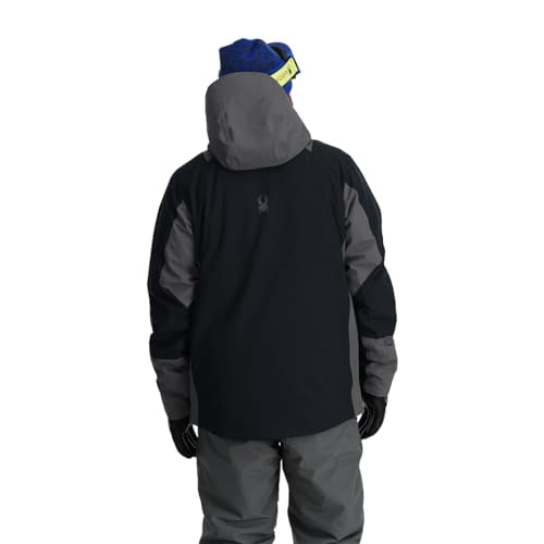 Spyder Men's Contact Jacket Ski, Black, L