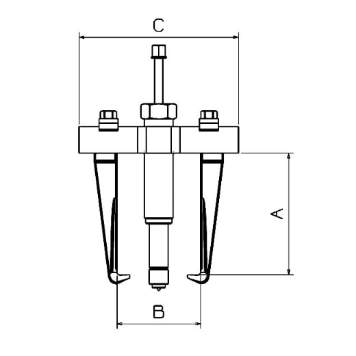 EXTRACTOR HIDRÁULICO FORZA A=160XB=195