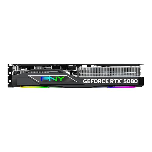 PNY Tarjeta Gráfica GeForce RTX™ 5080 16GB ARGB OC Triple Fan DLSS 4